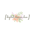 Digital Design Duo flower logo